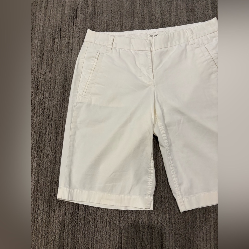 Jcrew White Bermuda Shorts - Picture 3 of 13